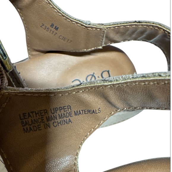 BOC by Born Cecila Clogs Slingback Platform Sandals Natural Beige Womens Size 8 - Picture 5 of 7